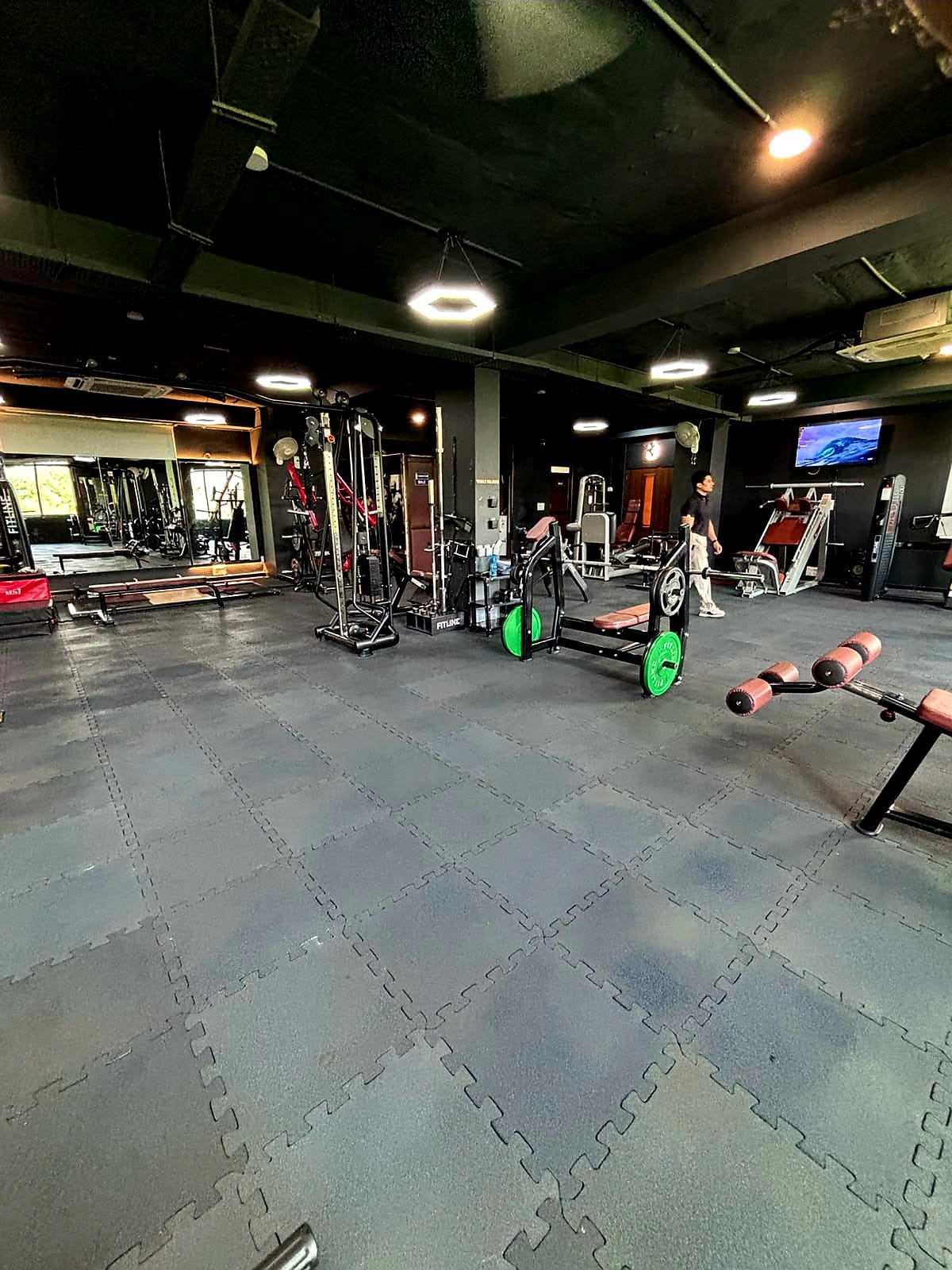 Strength training zone with free weights at Revolution Fitness Jodhpur